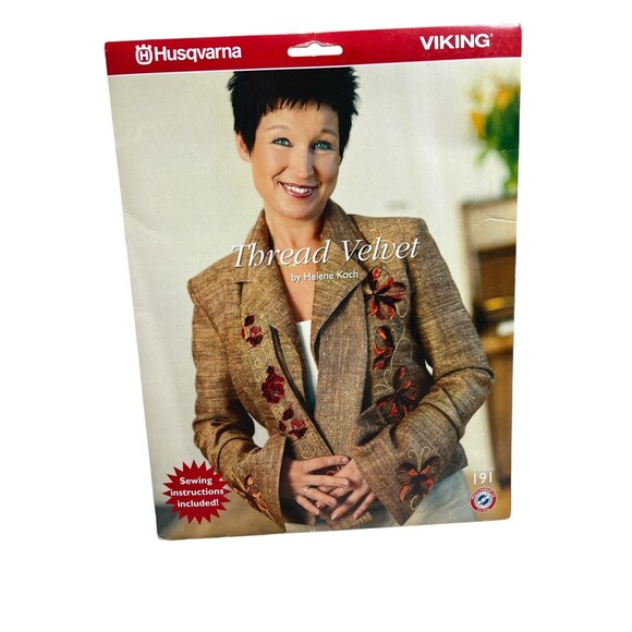 Husqvarna  VIKING :Thread Velvet  Embroidery Kit‎ No. 191 New Never Opened - Picture 1 of 4